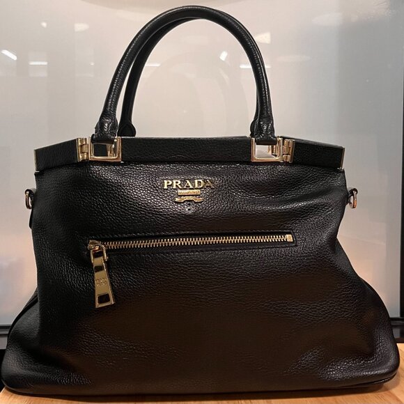 Prada Vitello Daino Frame Bag - Picture 1 of 12